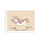 Quadro Decorativo Infantil Cavalo De Balanço