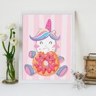 Quadro Decorativo Infantil Cute Unicorn