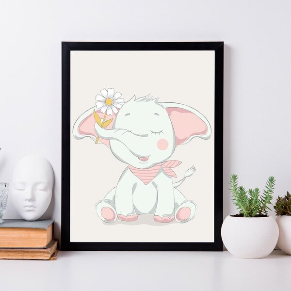 Quadro Decorativo Infantil Elevante Baby