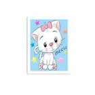 Quadro Decorativo Infantil Gatinho Meow