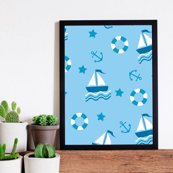 Quadro Decorativo Infantil Mar