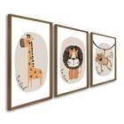 Quadro Decorativo Infantil Mar De Aventuras 3 Telas 60x90 Par