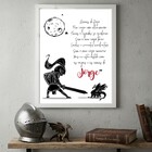 Quadro Decorativo Infantil Oração São Jorge - 70x50cm Moldura