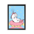Quadro Decorativo Infantil Unicorn Cute