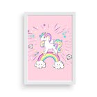 Quadro Decorativo Infantil Unicórnio Cute