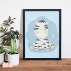 Quadro Decorativo Infantil Zebra Baby