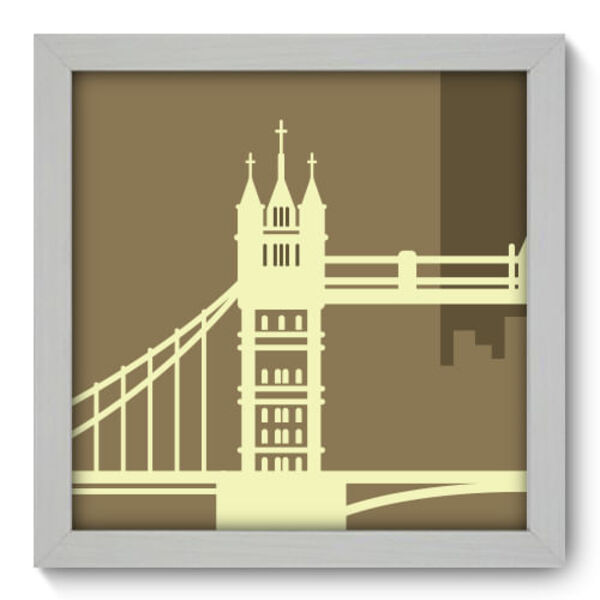 Quadro Decorativo - Inglaterra - 22cm X 22cm - 100qdmb