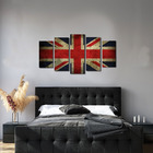 Quadro Decorativo Inglaterra Vintage Bandeira País