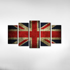 Quadro Decorativo Inglaterra Vintage Bandeira País