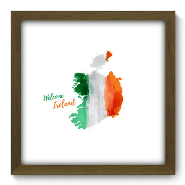 Quadro Decorativo - Irlanda - 33cm X 33cm - 254qdmm