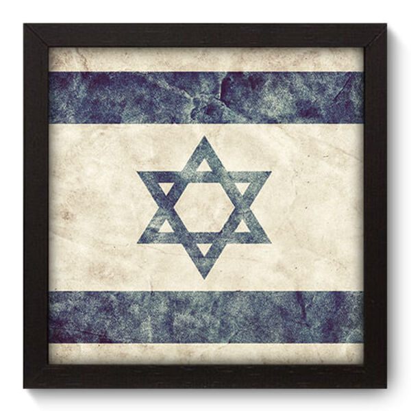 Quadro Decorativo - Israel - 22cm X 22cm - 116qdmp