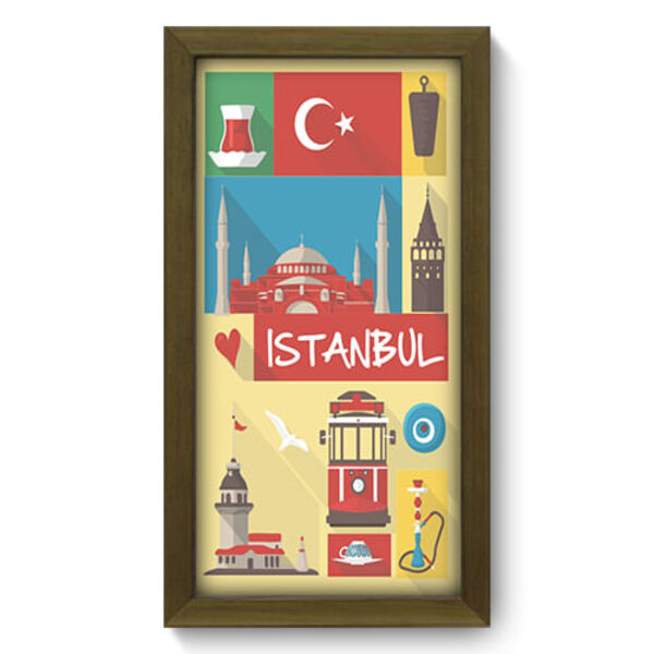 Quadro Decorativo - Istambul - 19cm X 34cm - 244qdmm