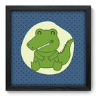 Quadro Decorativo - Jacaré - 33cm X 33cm - 112qdbp