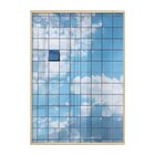 Quadro Decorativo Janelas Espelhadas Reflexo Céu Azul Escritó