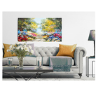 Quadro Decorativo Jardim Florido 55x100cm