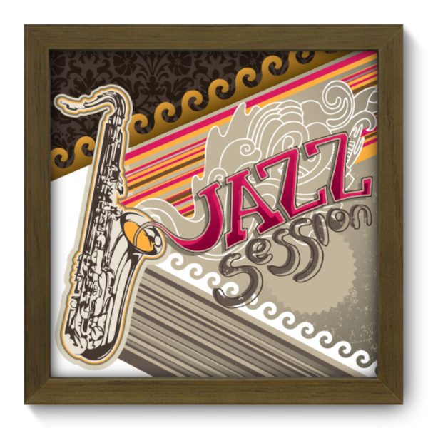 Quadro Decorativo Jazz 22cm X 22cm 015qdgm Leroy Merlin