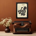 Quadro Decorativo Jazz E Blues - Cartaz 24x18cm - Com Vidro M