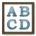 Quadro Decorativo - Jeans - 33cm X 33cm - 084qdim