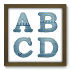 Quadro Decorativo - Jeans - 33cm X 33cm - 084qdim