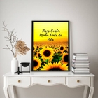 Quadro Decorativo Jesus Cristo Minha Fonte de vida 45x34cm -