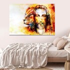 Quadro Decorativo Jesus E Leão 1 Peça
