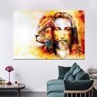 Quadro Decorativo Jesus E Leão 1 Peça