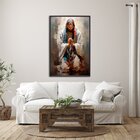 Quadro Decorativo Jesus Em Oração 1 Tela 60x90cm Para Decorar