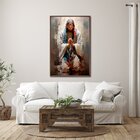 Quadro Decorativo Jesus Em Oração 1 Tela 60x90cm Para Decorar