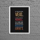 Quadro Decorativo Jesus Está Voltando 45x34cm Moldura:madeira