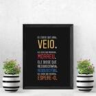 Quadro Decorativo Jesus Está Voltando 45x34cm Moldura:madeira