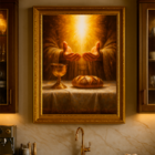 Quadro Decorativo Jesus Tomou O Pão, Abençoou-o