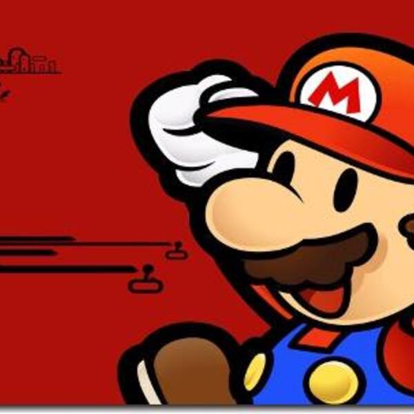 Quadro Decorativo Jogo Super Mario Fundo Vermelho 1 Peça