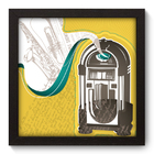 Quadro Decorativo - Jukebox - 22cm X 22cm - 013qdgp