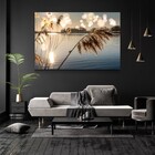 Quadro Decorativo Juncos No Lago Ao Amanhecer Sem Moldura E S
