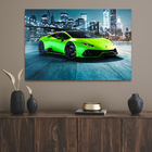 Quadro Decorativo Lamborghini Fluorescent Green