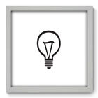 Quadro Decorativo - Lâmpada - 33cm X 33cm - 216qddb