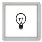 Quadro Decorativo - Lâmpada - 33cm X 33cm - 216qddb