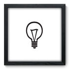 Quadro Decorativo - Lâmpada - 33cm X 33cm - 216qddp