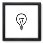 Quadro Decorativo - Lâmpada - 33cm X 33cm - 216qddp