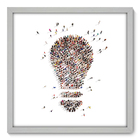 Quadro Decorativo - Lâmpada - 50cm X 50cm - 042qndcb