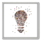 Quadro Decorativo - Lâmpada - 70cm X 70cm - 042qnddb