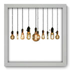 Quadro Decorativo - Lampâdas - 33cm X 33cm - 145qddb