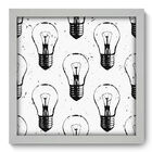 Quadro Decorativo - Lâmpadas - 33cm X 33cm - 367qddb