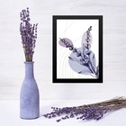 Quadro Decorativo Lavanda - Fundo Abstrato 24x18cm Moldura Pr