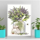 Quadro Decorativo Lavanda Provençal 24x18cm - Com Vidro Moldu