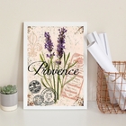 Quadro Decorativo Lavanda Provence Retrô 45x34cm - Com Vidro