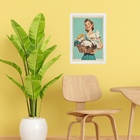 Quadro Decorativo Lavanderia Retrô Pin Up Girl 24x18cm - Com