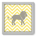 Quadro Decorativo - Leão - 22cm X 22cm - 075qdbb
