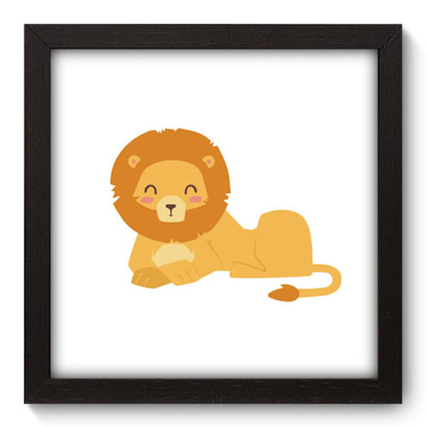 Quadro Decorativo - Leão - 22cm X 22cm - 139qdbp