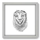 Quadro Decorativo - Leão - 33cm X 33cm - 067qdsb